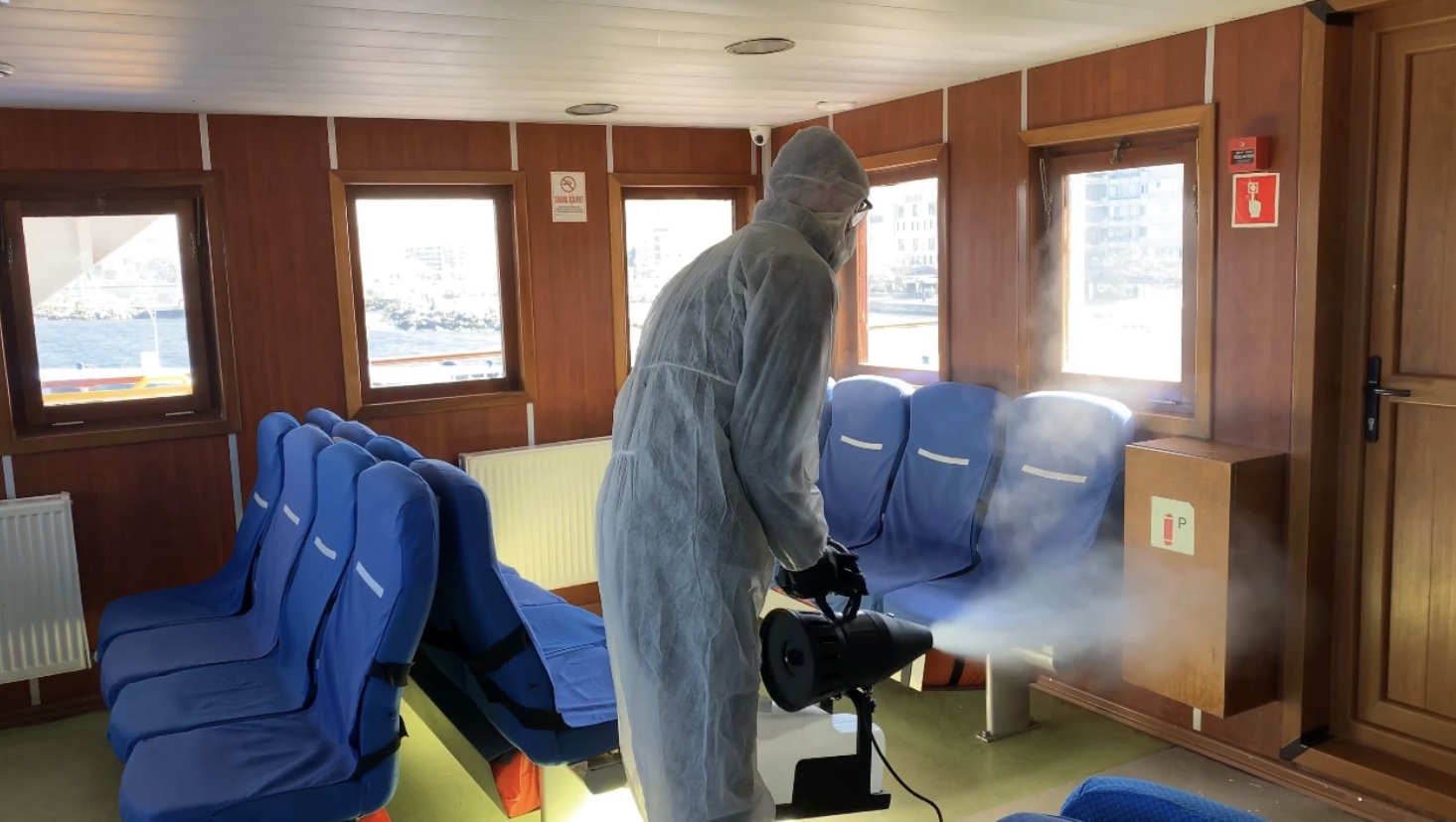 Gemi ve iskelelerimizde dezenfekte çalışmaları gerçekleştirildi